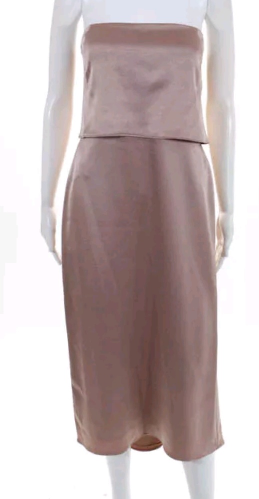 Halston Heritage almond ruffle dress ❤️Size 10